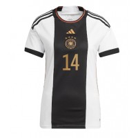 Billiga Tyskland Jamal Musiala #14 Hemma fotbollskläder Dam VM 2022 Kortärmad